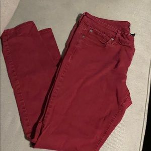 Express maroon jeggings